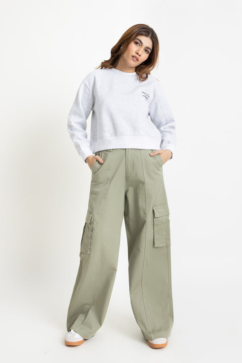 The Grey Crop Sweatshirt